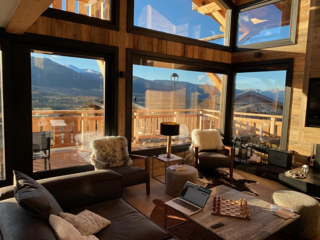 Bolquère Chalet Aguila - Jacuzzi Et Sauna Panoramique - Construit En 2023 מראה חיצוני תמונה