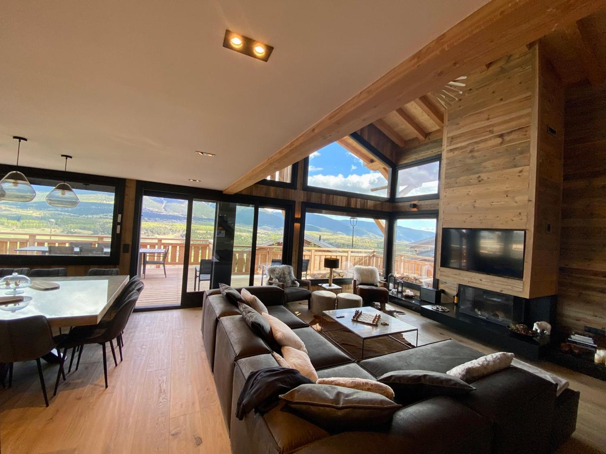 Bolquère Chalet Aguila - Jacuzzi Et Sauna Panoramique - Construit En 2023 מראה חיצוני תמונה