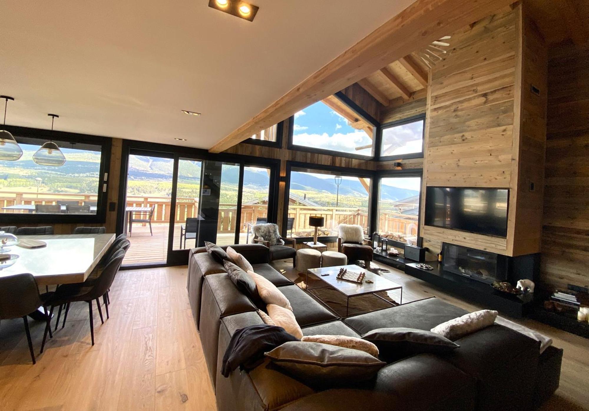 Bolquère Chalet Aguila - Jacuzzi Et Sauna Panoramique - Construit En 2023 מראה חיצוני תמונה